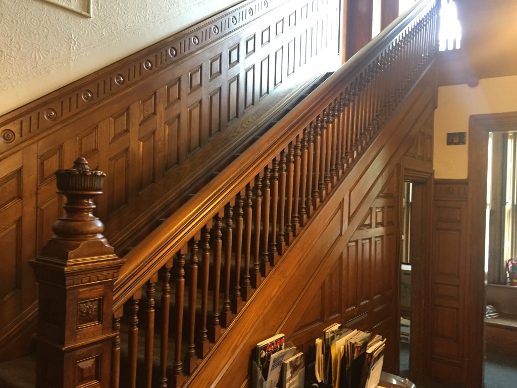 Beautiful 19th century staircase in the James Hooper House